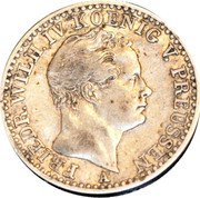 Germany 1/6 Thaler 1849 A KM# 436.2 Kingdom / Regular Coinage coin obverse Germany 1/6 Thaler 1849 A KM# 436.2 Kingdom / Regular Coinage coin obverse