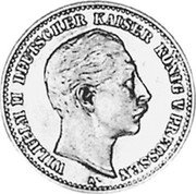 Germany 10 Mark 1889 A KM# 517 Kingdom / Reform Coinage coin obverse Germany 10 Mark 1889 A KM# 517 Kingdom / Reform Coinage coin obverse