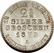 Germany 2-1/2 Silbergroschen 1873 A KM# 486 Kingdom / Regular Coinage coin reverse