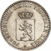 Germany 2 Silbergroschen (1/12 Thaler) 1850 A KM# 68 Reuss-Schleiz / Principality / Regular Coinage coin obverse