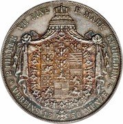 Germany 2 Thaler (3-1/2 Gulden) 1850 A KM# 440.2 Kingdom / Regular Coinage coin reverse Germany 2 Thaler (3-1/2 Gulden) 1850 A KM# 440.2 Kingdom / Regular Coinage coin reverse