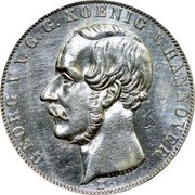 Germany 2 Thaler (3-1/2 Gulden) 1854 B KM# 229 Hannover / Kingdom / Regular Coinage coin obverse Germany 2 Thaler (3-1/2 Gulden) 1854 B KM# 229 Hannover / Kingdom / Regular Coinage coin obverse