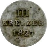 Germany 3 Kreuzer 1827 KM# 50 United Nassau / Duchy / Standard Coinage coin reverse Germany 3 Kreuzer 1827 KM# 50 United Nassau / Duchy / Standard Coinage coin reverse