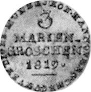 Germany 3 Mariengroschen 1819 LB KM# 114.3 Hannover / Kingdom / Regular Coinage coin obverse