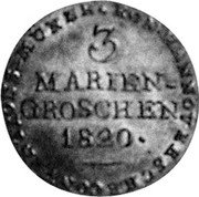 Germany 3 Mariengroschen 1820 LB KM# 120 Hannover / Kingdom / Regular Coinage coin reverse