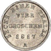 Germany 4 Groschen 1817 A KM# 394 Kingdom / Regular Coinage coin reverse