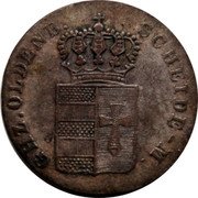 Germany 4 Grote (1/18 Thaler) 1840 S KM# 172 Oldenburg / Grand Duchy coin obverse Germany 4 Grote (1/18 Thaler) 1840 S KM# 172 Oldenburg / Grand Duchy coin obverse