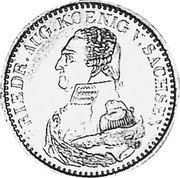 Germany 5 Thaler (August d'Or) 1825 S KM# 1102 Saxony-Albertine / Kingdom / Regular Coinage coin obverse