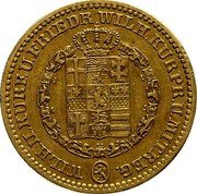 Germany 5 Thaler (Friedrich d’Or) 1840 KM# 591 Hesse-Cassel / Electorate / Regular Coinage coin obverse