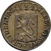 Germany 6 Kreuzer 1825 KM# 46.2 United Nassau / Duchy / Standard Coinage coin obverse Germany 6 Kreuzer 1825 KM# 46.2 United Nassau / Duchy / Standard Coinage coin obverse