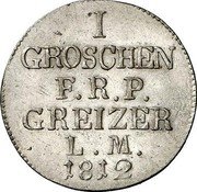 Germany Groschen 1812 KM# 91 Reuss-Obergreiz / Principality / Regular Coinage coin reverse