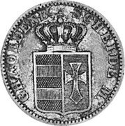Germany Groschen 1858 B KM# 193 Oldenburg / Grand Duchy coin obverse