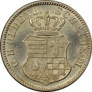 Germany Groschen 1869 B KM# 194 Oldenburg / Grand Duchy coin obverse