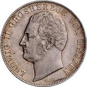 Germany Gulden 1841 KM# 309 Hesse-Darmstadt / Grand Duchy coin obverse Germany Gulden 1841 KM# 309 Hesse-Darmstadt / Grand Duchy coin obverse