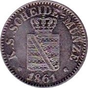 Germany Neugroschen (10 Pfennig) 1861 B KM# 1209 Saxony-Albertine / Kingdom / Regular Coinage coin obverse Germany Neugroschen (10 Pfennig) 1861 B KM# 1209 Saxony-Albertine / Kingdom / Regular Coinage coin obverse