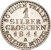 Germany Silbergroschen 1841 A KM# 4 Reuss-Lobenstein-Ebersdorf / Principality / Regular Coinage coin reverse Germany Silbergroschen 1841 A KM# 4 Reuss-Lobenstein-Ebersdorf / Principality / Regular Coinage coin reverse