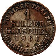 Germany Silbergroschen 1860 A KM# 265 Lippe-Detmold / Principality / Regular Coinage coin reverse Germany Silbergroschen 1860 A KM# 265 Lippe-Detmold / Principality / Regular Coinage coin reverse