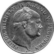 Germany Thaler 1855 A KM# 465 Kingdom / Regular Coinage coin obverse