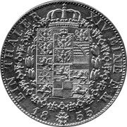 Germany Thaler 1855 A KM# 465 Kingdom / Regular Coinage coin reverse