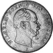 Germany Thaler 1861 A KM# 489 Kingdom / Regular Coinage coin obverse