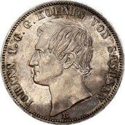 Germany Thaler 1863 B KM# 1214 Saxony-Albertine / Kingdom / Regular Coinage coin obverse