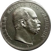 Germany Thaler 1866 A KM# 494 Kingdom / Regular Coinage coin obverse