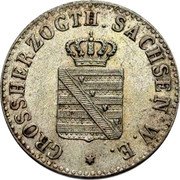 Germany 1/2 Groschen 1840 A KM# 198 Saxe-Weimar-Eisenach / Grand Duchy coin obverse