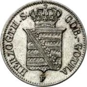 Germany 1/2 Groschen 1855 F KM# 119 Saxe-Coburg-Gotha / Duchy / Regular Coinage coin obverse