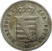 Germany 1/2 Groschen 1868 B KM# 148 Saxe-Coburg-Gotha / Duchy / Regular Coinage coin obverse