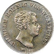Germany 10 Kreuzer 1818 W KM# 531 Württemberg / Kingdom / Regular Coinage coin obverse