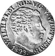 Germany 10 Kreuzer 1823 KM# 545 Württemberg / Kingdom / Regular Coinage coin obverse