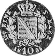 Germany 10 Kreuzer 1834 KM# 43 Saxe-Coburg-Gotha / Duchy / Regular Coinage coin reverse