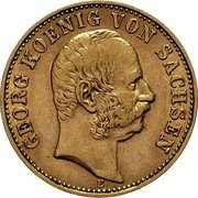 Germany 10 Mark 1903 E KM# 1259 Saxony-Albertine / Kingdom / Reform Coinage coin obverse
