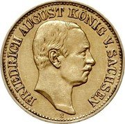 Germany 10 Mark 1909 E KM# 1264 Saxony-Albertine / Kingdom / Reform Coinage coin obverse