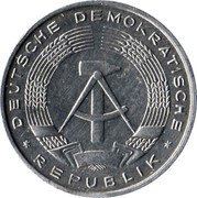 Germany 10 Pfennig 1971 A KM# 10 Democratic Republic / Standard Coinage coin obverse Germany 10 Pfennig 1971 A KM# 10 Democratic Republic / Standard Coinage coin obverse