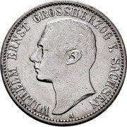 Germany 2 Mark 1901 A KM# 215 Saxe-Weimar-Eisenach / Grand Duchy / Reform Coinage coin obverse