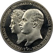 Germany 2 Mark 1904 A KM# 333 Mecklenburg-Schwerin / Grand Duchy / Reform Coinage coin obverse