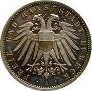 Germany 2 Mark 1905 A KM# 212 Lübeck / Free City / Reform Coinage coin obverse