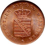 Germany 2 Pfennig 1863 KM# 171 Saxe-Meiningen / Duchy / Regular Coinage coin obverse