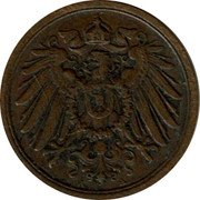 Germany 2 Pfennig 1912 A KM# 16 Standard Coinage coin reverse