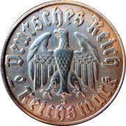 Germany 2 Reichsmark 1933 J KM# 79 Third Reich / Standard Coinage coin obverse Germany 2 Reichsmark 1933 J KM# 79 Third Reich / Standard Coinage coin obverse