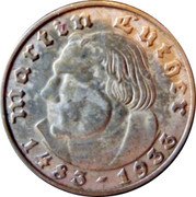 Germany 2 Reichsmark 1933 J KM# 79 Third Reich / Standard Coinage coin reverse Germany 2 Reichsmark 1933 J KM# 79 Third Reich / Standard Coinage coin reverse