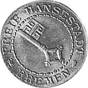 Germany 2 Verrechnungs-Pfennig 1924 KM# Tn1 Bremen / Free City / Token Coinage coin obverse