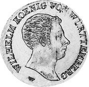 Germany 20 Kreuzer 1818 W KM# 532 Württemberg / Kingdom / Regular Coinage coin obverse