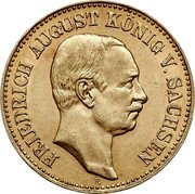 Germany 20 Mark 1905 E KM# 1265 Saxony-Albertine / Kingdom / Reform Coinage coin obverse