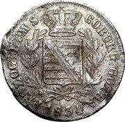 Germany 3 Kreuzer 1834 KM# 39 Saxe-Coburg-Gotha / Duchy / Regular Coinage coin obverse