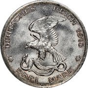 Germany 3 Mark 1913 A KM# 534 Kingdom / Reform Coinage coin obverse Germany 3 Mark 1913 A KM# 534 Kingdom / Reform Coinage coin obverse