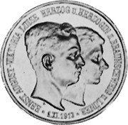 Germany 3 Mark 1915 A KM# 1162 Brunswick-Wolfenbüttel / Duchy / Reform Coinage coin obverse