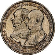 Germany 3 Mark 1915 A KM# 340 Mecklenburg-Schwerin / Grand Duchy / Reform Coinage coin obverse