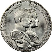 Germany 3 Mark 1915 A Proof KM# 222 Saxe-Weimar-Eisenach / Grand Duchy / Reform Coinage coin obverse